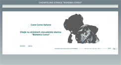 Desktop Screenshot of canecorso.cz